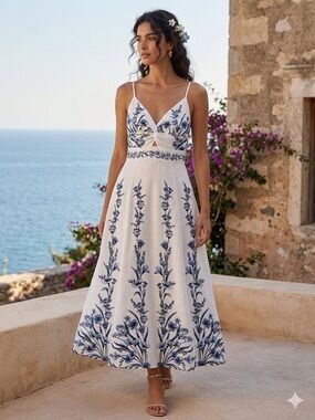 1309. 1.STATE midi halter dress Sz S NWT